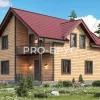 Проект дома из бруса - 9х10 - «Балашиха» - 135 м² - главный вид