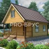 Проект дома из бруса - 6х8 - «Серебряные Пруды» - 80 м² - главный вид