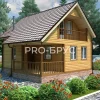 Проект дома из бруса - 7х8 - «Скоропусковский» - 85 м² - главный вид