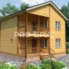 Проект дома из бруса - 8х8 - «Шатурторф» - 126 м² - главный вид