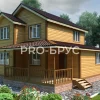 Проект дома из бруса - 8х9 - «Константиново» - 121 м² - главный вид