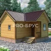 Проект дома из бруса - 6х6 - «Кудиново» - 32 м² - главный вид