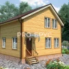 Проект дома из бруса - 6х7 - «Растуново» - 73 м² - главный вид