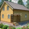 Проект дома из бруса - 7х9 - «Речицы» - 123 м² - главный вид