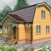Проект дома из бруса - 7х8 - «Узуново» - 89 м² - главный вид