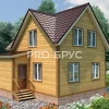 Проект дома из бруса - 9х9 - «Жаворонки» - 98 м² - главный вид