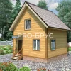 Проект дома из бруса - 6х6 - «Рогачёво» - 70 м² - главный вид