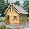 Проект дома из бруса - 6х6 - «Тарасовка» - 70 м² - главный вид