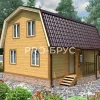 Проект дома из бруса - 7х8 - «Юдино» - 85 м² - главный вид