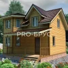 Проект дома из бруса - 8х8 - «Черкизово» - 106 м² - главный вид