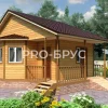 Проект бани из бруса - 6х9 - «Скоропусково» - 47 м² - главный вид
