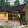 Проект бани из бруса - 5х10 - «Павельцево» - 39 м² - главный вид