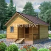 Проект бани из бруса - 6х6 - «Ерино» - 36 м² - главный вид