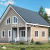 Проект дома из бруса - 9х8 - «Жуковский» - 113 м² - главный вид
