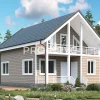 Проект дома из бруса - 7х11 - «Ногинск» - 96 м² - главный вид