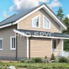 Проект дома из бруса - 7х8 - «Ивантеевка» - 80 м² - главный вид