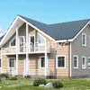 Проект дома из бруса - 9х10 - «Солнечногорск» - 146 м² - главный вид