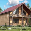 Проект дома из бруса - 9х13 - «Химки» - 150 м² - главный вид