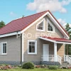 Проект дома из бруса - 7х10 - «Зарайск» - 97 м² - главный вид