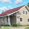 Проект дома из бруса - 10х14 - «Наро-Фоминск» - 157 м² - главный вид