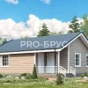 Проект дома из бруса - 8х10 - «Кашира» - 80 м² - главный вид