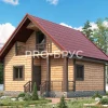 Проект дома из бруса - 6х7 - «Протвино» - 70 м² - главный вид