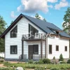 Проект дома из бруса - 9х12 - «Высоковск» - 160 м² - главный вид