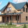 Проект дома из бруса - 8х9 - «Красноармейск» - 119 м² - главный вид