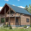 Проект дома из бруса - 6х8 - «Волоколамск» - 92 м² - главный вид