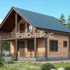 Проект дома из бруса - 7х8 - «Руза» - 104 м² - главный вид