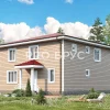 Проект дома из бруса - 10х10 - «Озёры» - 173 м² - главный вид