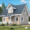 Проект дома из бруса - 7х8 - «Андреевка» - 79 м² - главный вид