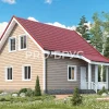Проект дома из бруса - 8х9 - «Ашукино» - 120 м² - главный вид
