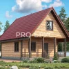 Проект дома из бруса - 7х9 - «Белоозёрский» - 100 м² - главный вид