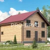 Проект дома из бруса - 8х8 - «Богородское» - 116 м² - главный вид