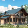 Проект дома из бруса - 12х12 - «Большие Вязёмы» - 250 м² - главный вид