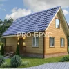 Проект дома из бруса - 6х9 - «Власиха» - 90 м² - главный вид