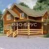 Проект дома из бруса - 9х10 - «Деденево» - 129 м² - главный вид