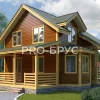 Проект дома из бруса - 10х12 - «Дорохово» - 132 м² - главный вид