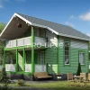 Проект дома из бруса - 7х10 - «Запрудня» - 95 м² - главный вид