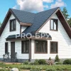 Проект дома из бруса - 7х8 - «Электросталь» - 100 м² - главный вид