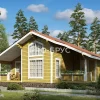Проект дома из бруса - 10х10 - «Калининец» - 88 м² - главный вид