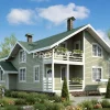 Проект дома из бруса - 9х11 - «Новопетровское» - 150 м² - главный вид