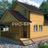 Проект дома из бруса - 6х8 - «Радовицкий» - 72 м² - главный вид